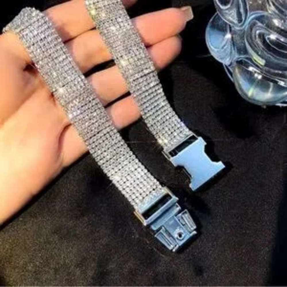 Womens Rhinestone Chokers Necklaces 15.5 - Picture 3 of 5